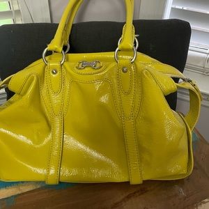 Michael Kors Yellow Patent Leather Shoulder Bag